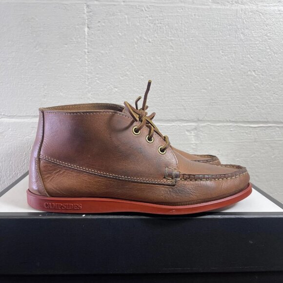 Sebago Campsides 29919 Chukka Ankle Boots Brown Leather Handsewn Men's Size 9 M - Picture 3 of 10